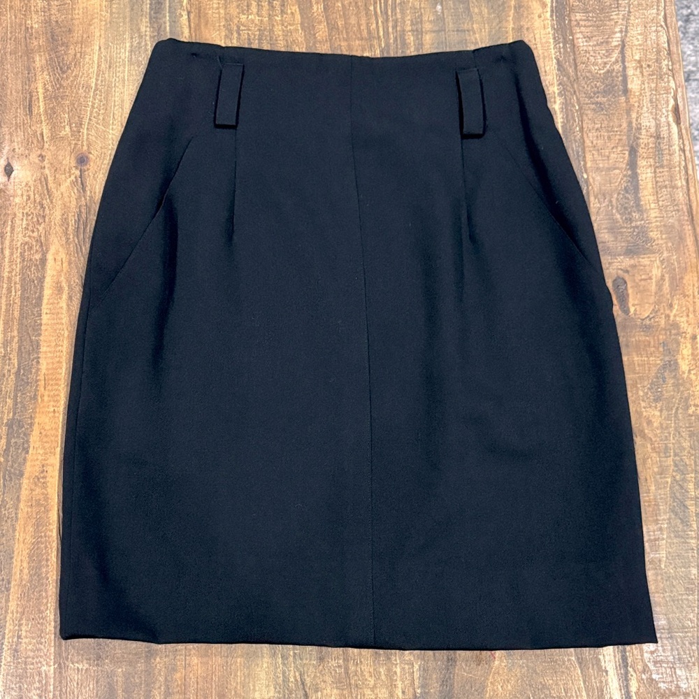 Vintage Women’s Mondi Black Wool Blend Skirt – Size 34 (Approx. US 4 / Small)